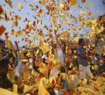 Cot village to make votive papper at Cau Giay 