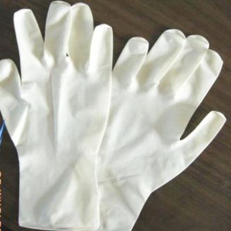 Powder-free latex surgical gloves